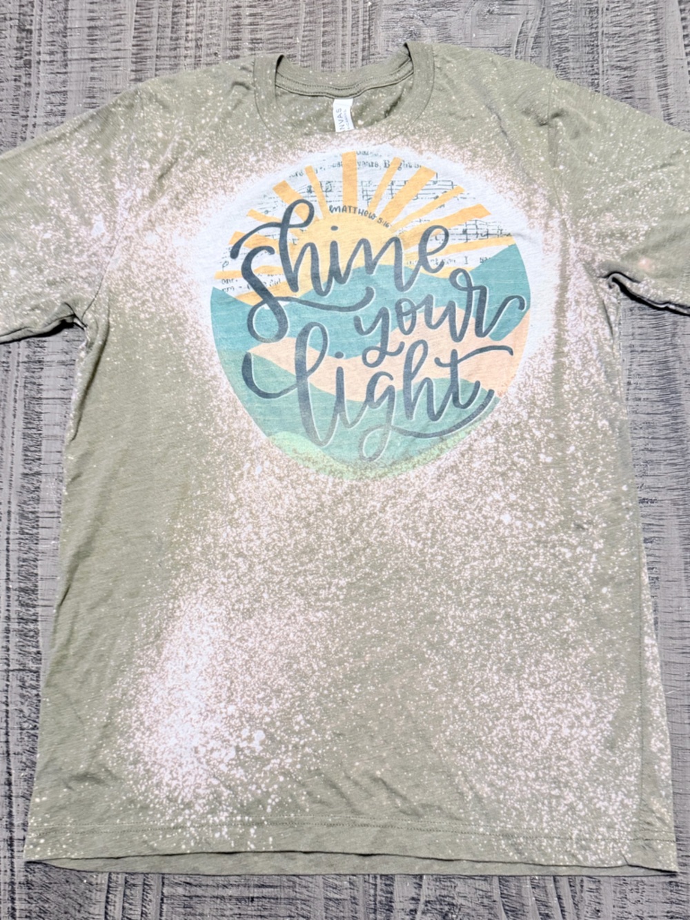 Summertime Vibes Graphic Tee in Sage Green Tie-Dye